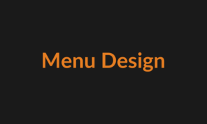 Restaurant Menu Graphic Design
